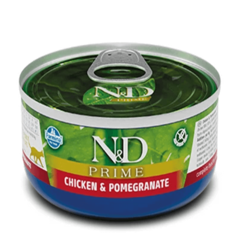 Вологий корм для котів Фарміна Farmina N&D Grain Free Prime Chicken Adult беззерновий корм з куркою та гранатом, 70 г