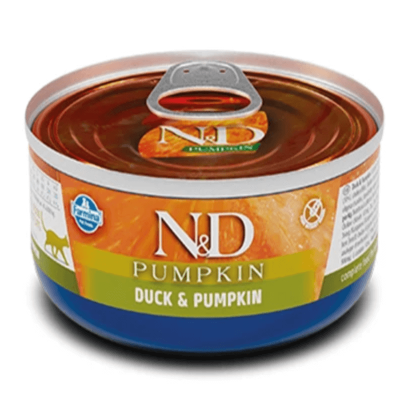 Вологий корм для котів Фарміна Farmina N&D Grain Free Pumpkin Duck Adult беззерновий корм з гарбузом та качкою, 70 г