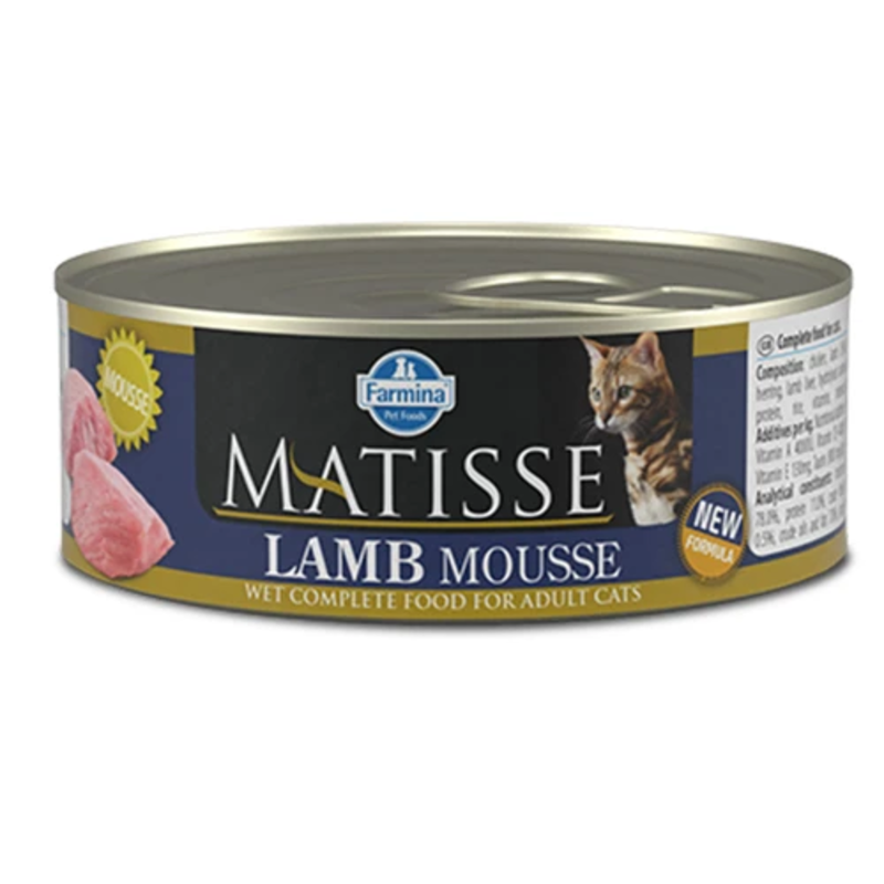 Вологий корм Фарміна Farmina Matisse Cat Mousse Lamb для дорослих котів з ягням, 85 г