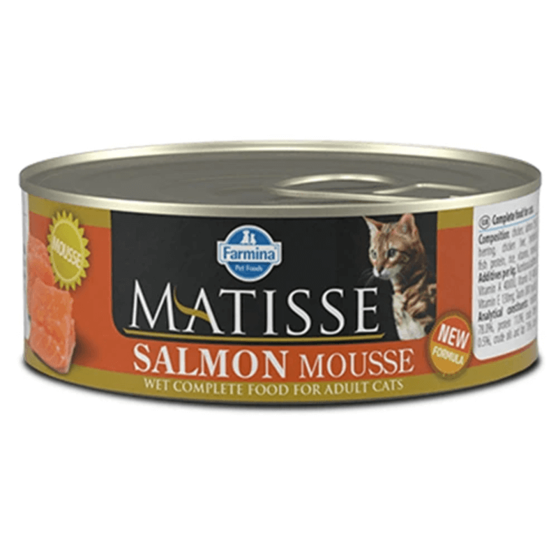 Вологий корм Фарміна Farmina Matisse Cat Mousse Salmon для дорослих котів з лососем, 85 г