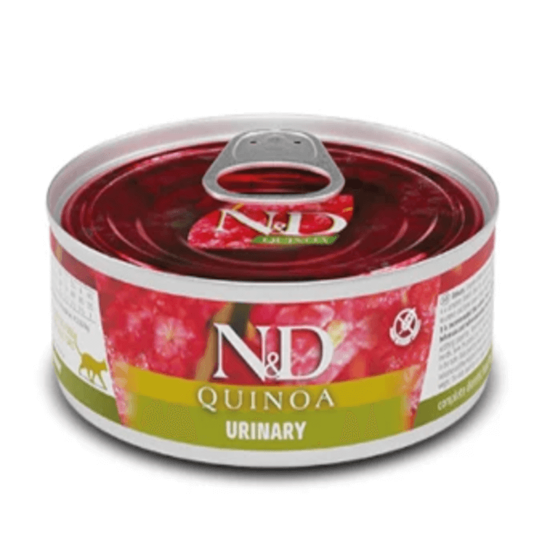 Вологий корм для кішок Farmina N&D Quinoa Urinary Adult для проф. сечокам'яної хвороби з качкою, кіноа, журавлиною і ромашкою 80 г