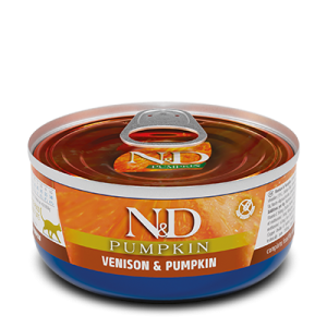 Фарміна кет волог N&D Grain Free PUMPKIN VENISON ADULT з гарбузом, олениною 70 г 02123
