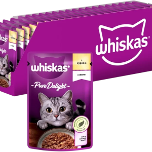 Whiskas (Віскас) Pure Delight з куркою у желе для дорослих кішок 85 г (блок 28 шт)
