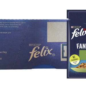 Вологий корм Фелікс Felix Fantastic консерви для кішок з кроликом в желе (блок 26 шт × 85 г)